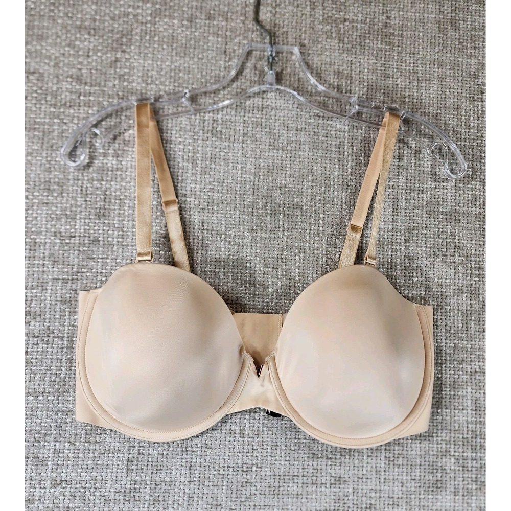 Victorias Secret Multi-Way Multioptions Bra 38DD Beige Molded Underwire Nice!